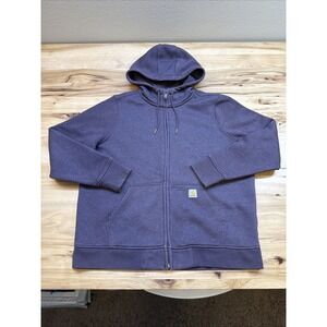 Carhartt 102788 Women's Purple Heather Clarksburg Full Zip Hoodie Size XL